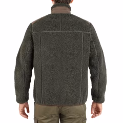 Мужской звукоизолирующий флисовый кардиган - зеленый - Охота и наблюдение за природой - 500 -SOLOGNAC - Decathlon