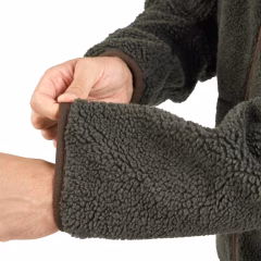 Мужской звукоизолирующий флисовый кардиган - зеленый - Охота и наблюдение за природой - 500 -SOLOGNAC - Decathlon