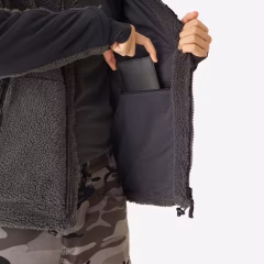 Мужской звукоизолирующий флисовый кардиган - Серый - Охота и наблюдение за природой - 900 -SOLOGNAC - Decathlon