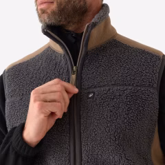 Мужской флисовый жилет - охота и наблюдение за природой - серый - 500 - SOLOGNAC - Decathlon