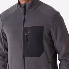 Звукоизолирующий флисовый кардиган - Серый - Охота и наблюдение за природой - 500 - SOLOGNAC - Decathlon