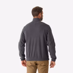 Звукоизолирующий флисовый кардиган - Серый - Охота и наблюдение за природой - 500 - SOLOGNAC - Decathlon