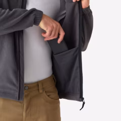 Звукоизолирующий флисовый кардиган - Серый - Охота и наблюдение за природой - 500 - SOLOGNAC - Decathlon