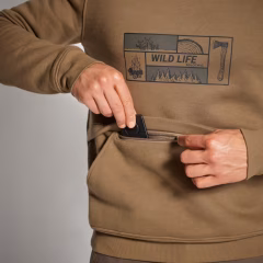 Мужская камуфляжная толстовка с капюшоном - охота и наблюдение за природой - 500 - SOLOGNAC - Decathlon