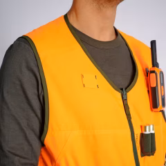 Двухсторонний жилет - охота и наблюдение за природой - неон/зеленый - 500 - SOLOGNAC - Decathlon