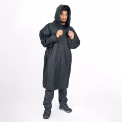 Водонепроницаемое пончо-дождевик - Рыбалка - Черный - 100 - CAPERLAN - Decathlon