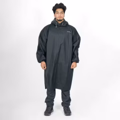 Водонепроницаемое пончо-дождевик - Рыбалка - Черный - 100 - CAPERLAN - Decathlon