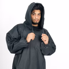 Водонепроницаемое пончо-дождевик - Рыбалка - Черный - 100 - CAPERLAN - Decathlon