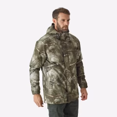 Мужское камуфляжное водонепроницаемое зимнее пальто - охота и наблюдение за природой - 100- SOLOGNAC - Decathlon