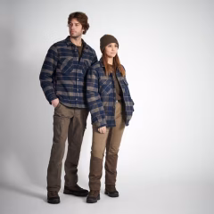 Флисовое пальто рубашечного типа - охота и наблюдение за природой - синий - 500 - SOLOGNAC - Decathlon