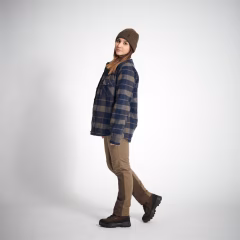 Флисовое пальто рубашечного типа - охота и наблюдение за природой - синий - 500 - SOLOGNAC - Decathlon