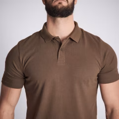 Футболка-поло - Охота и наблюдение за природой - Коричневый - 500 - SOLOGNAC - Decathlon - Декатлон