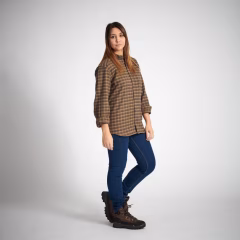 Рубашка - охота и наблюдение за природой - красный - зеленый - коричневый - 100 -