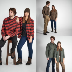 Рубашка - охота и наблюдение за природой - красный - зеленый - коричневый - 100 -