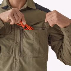 Мужская охотничья рубашка с длинным рукавом - зеленый - Охота и наблюдение за природой - 520 - SOLOGNAC - Decathlon