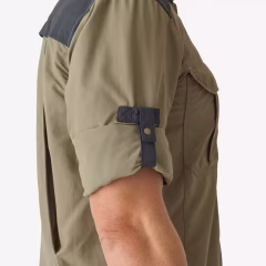 Мужская охотничья рубашка с длинным рукавом - зеленый - Охота и наблюдение за природой - 520 - SOLOGNAC - Decathlon