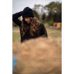 Шерстяной бини - охота и наблюдение за природой - коричневый - черный - 900 - СОЛОГНАК - Decathlon - Декатлон