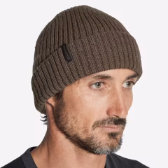 Шерстяной бини - охота и наблюдение за природой - коричневый - черный - 900 - СОЛОГНАК - Decathlon - Декатлон