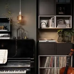 EKET тумба, темно-серый, 35x35x35 см, с выдвижными ящиками - IKEA - ИКЕА