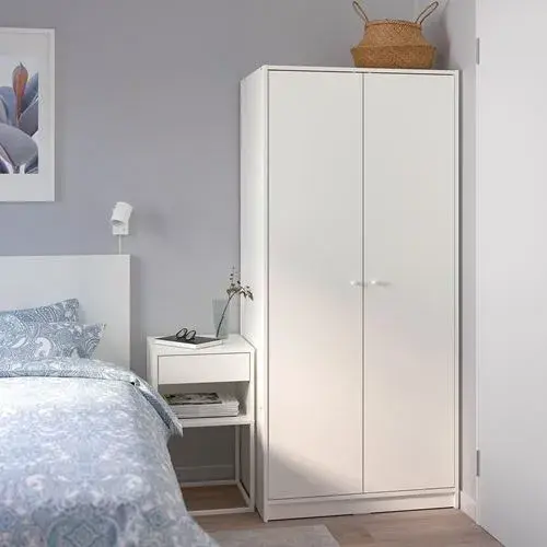 KLEPPSTAD шкаф для одежды, белый, 79x176 см - IKEA - ИКЕА